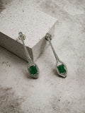 Elegance Rhodium Plated Crystal Earrings