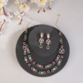 Elegant 2 Layer Oval Necklace Set