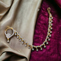 Elegant American Diamond Flower Nath with String