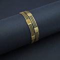 Elegant Detailing Gold Silver Plated Bangles