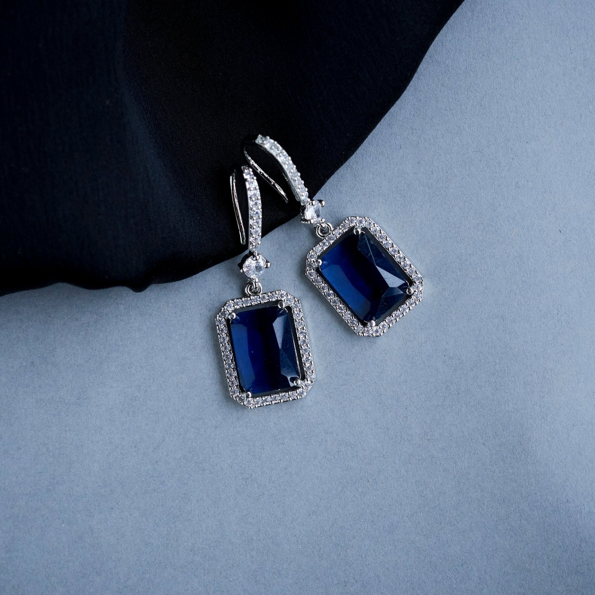 Elegant Square Hoop Drops