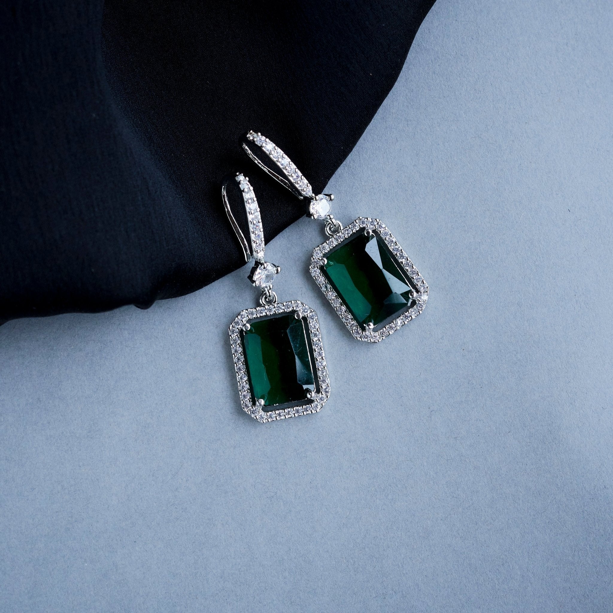 Elegant Square Hoop Drops