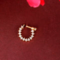 Elegant White Gold CZ Nose Pin | AAA-Grade Cubic Zirconia