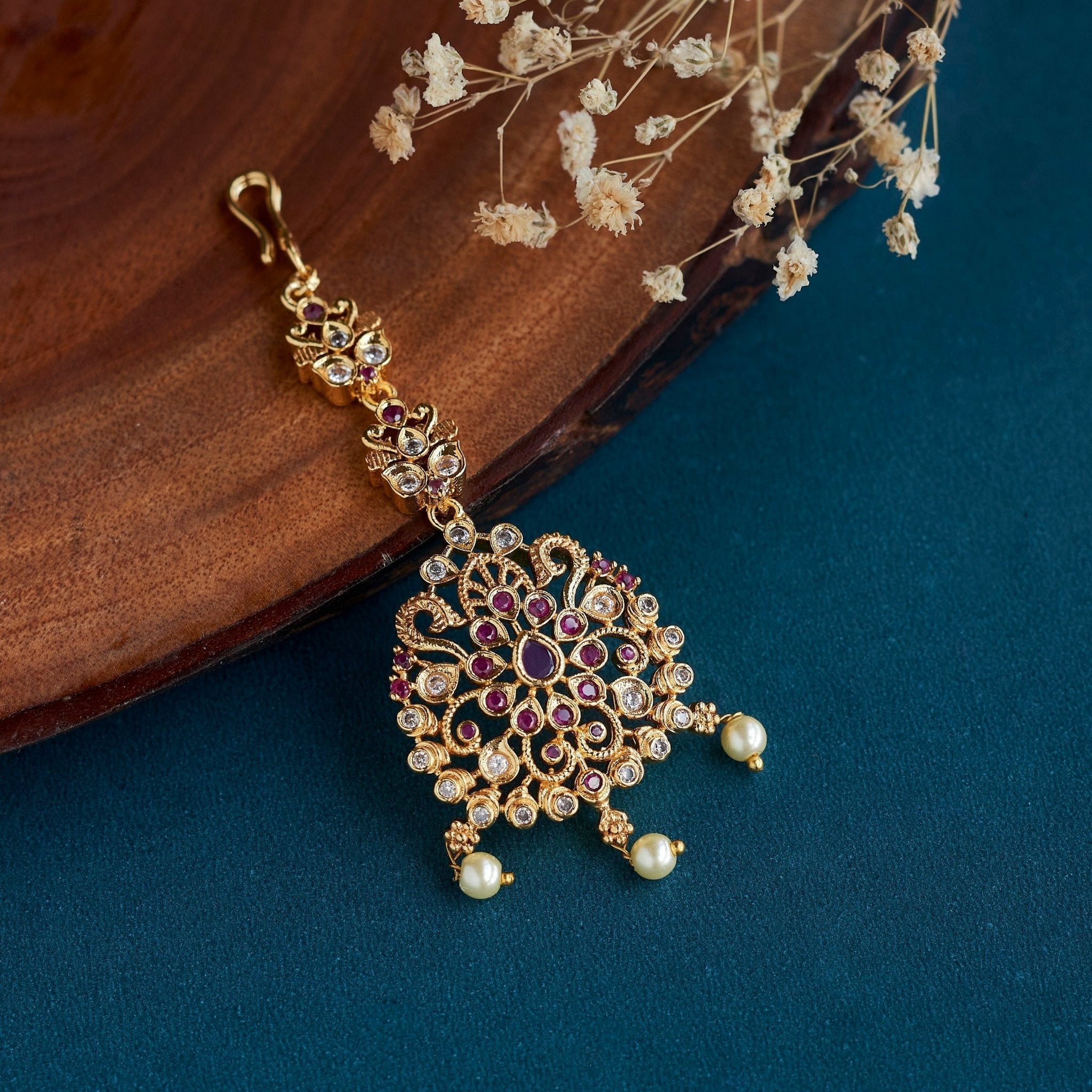 Emerald Oasis Gold Plated Tika