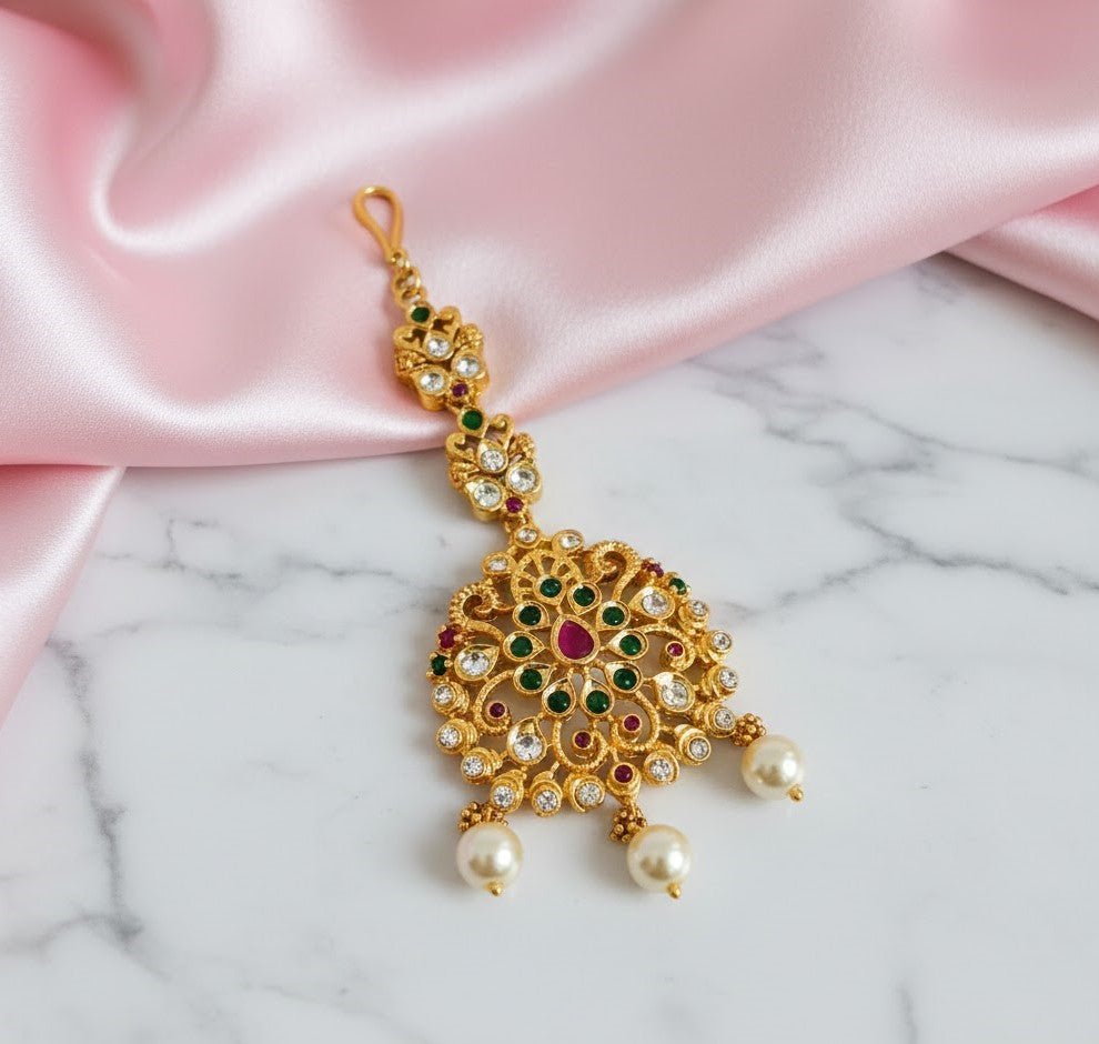 Emerald Oasis Gold Plated Tika