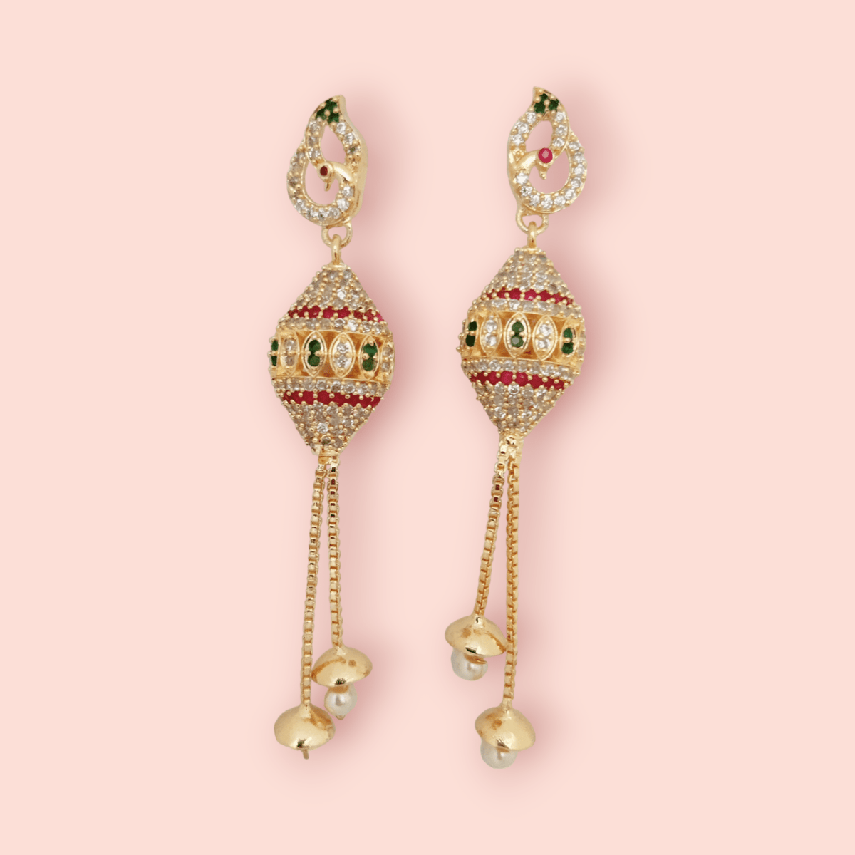 Enchanted Tricolor Gleam Earrings