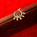 Enchanting Emerald Nose Pin