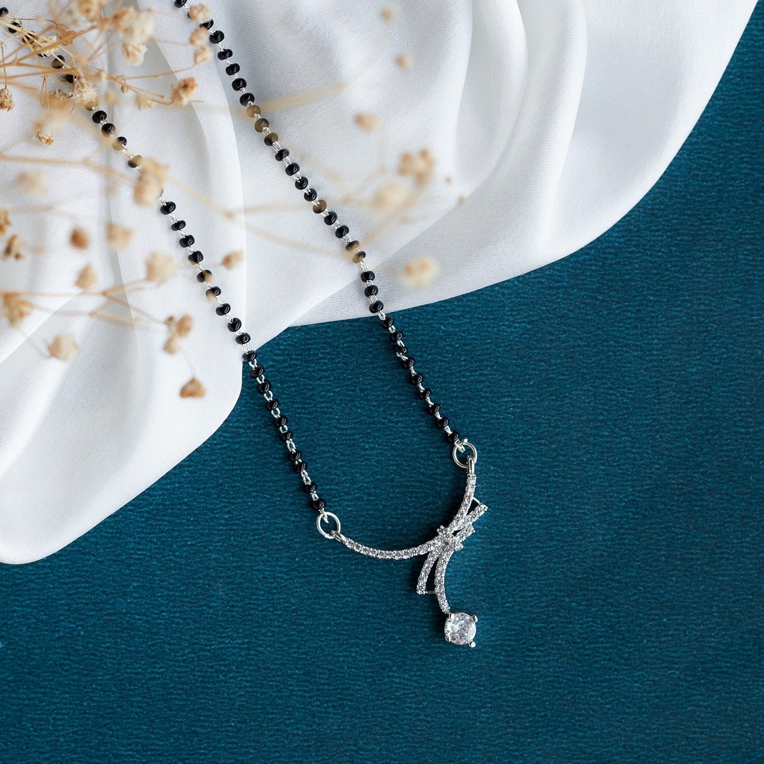 Eternal Bond Rhodium Mangalsutra