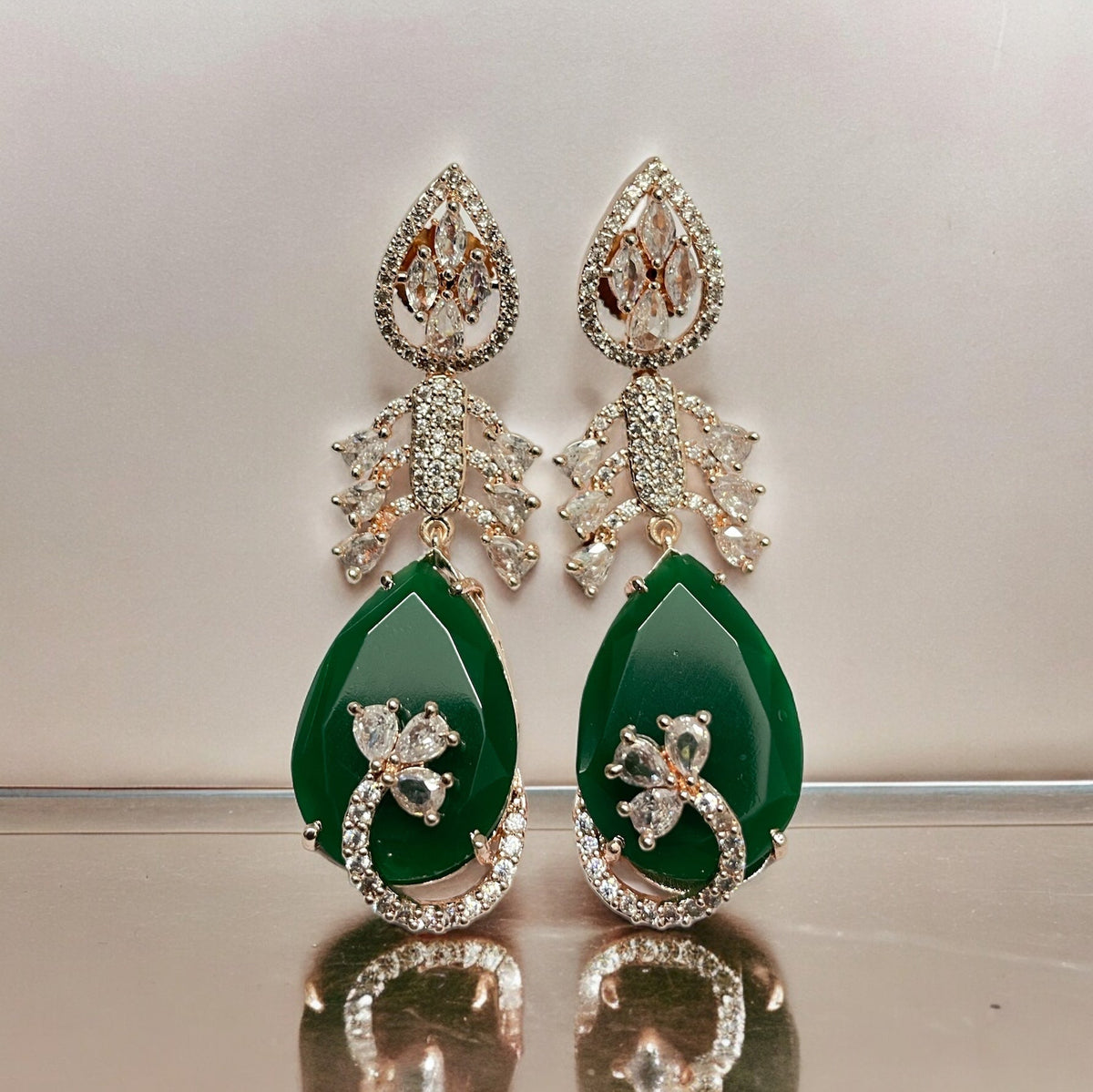 Ethereal Whisper Rose Gold Earrings