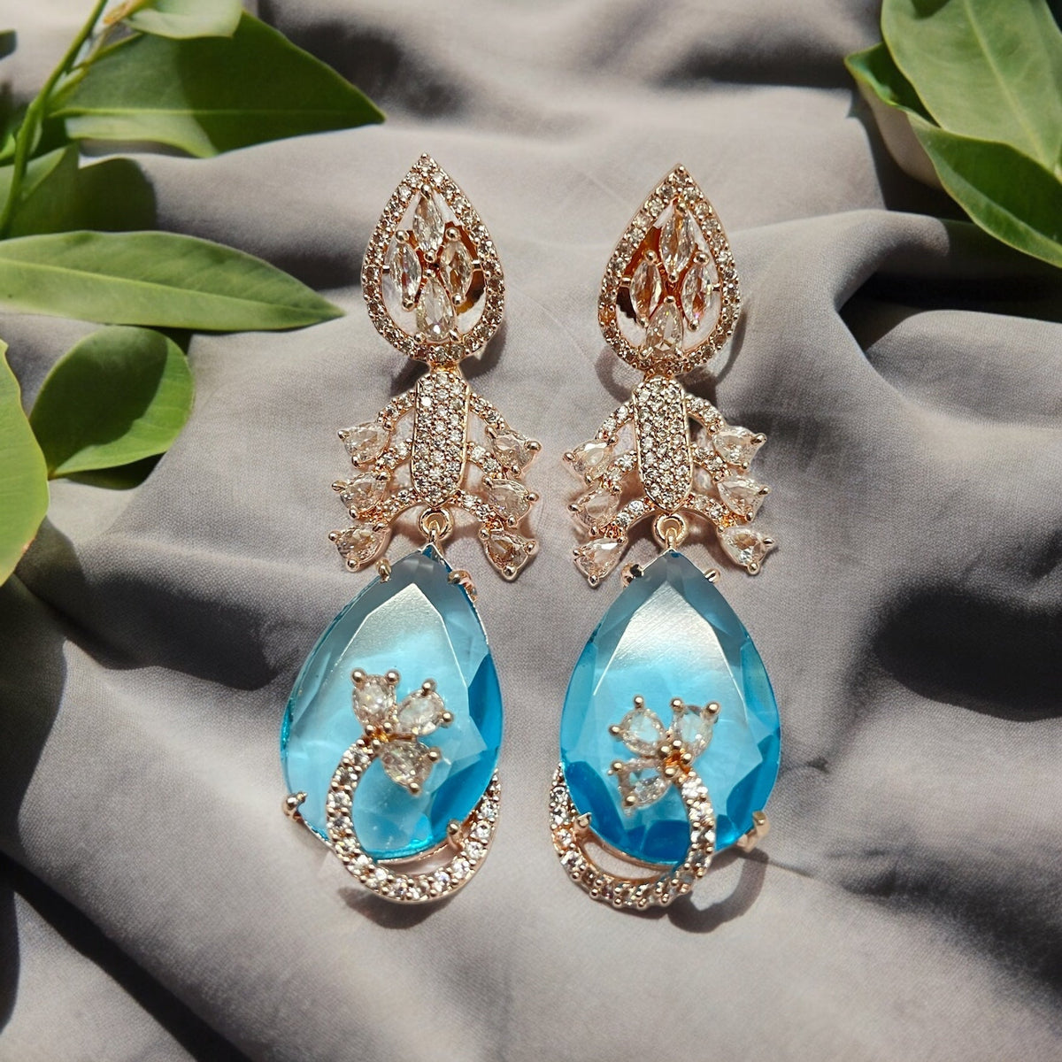 Ethereal Whisper Rose Gold Earrings