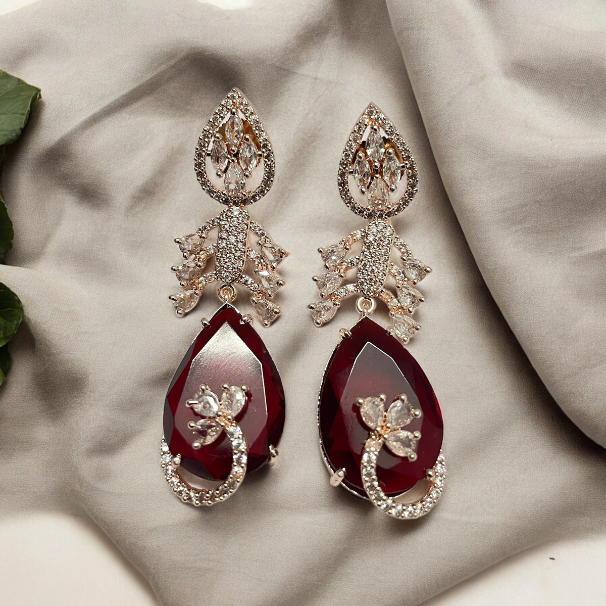 Ethereal Whisper Rose Gold Earrings