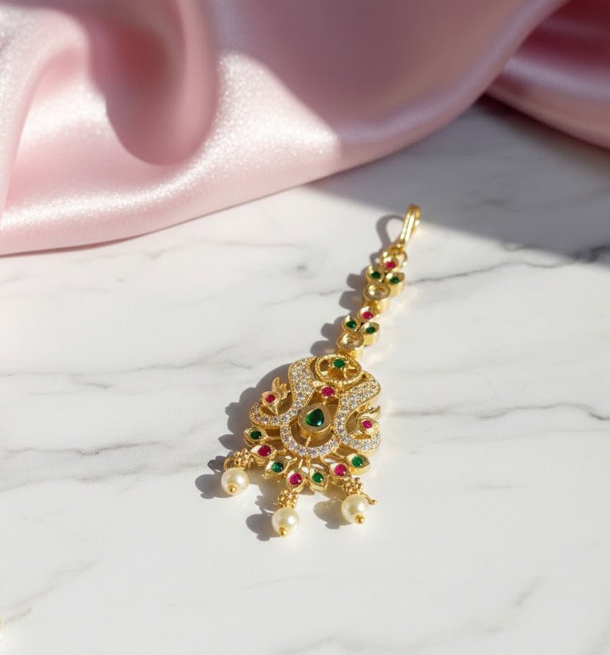 Festive Foliage Gold Plated Tika