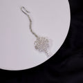 Floret Enchanted Rhodium Plated Maang Tika