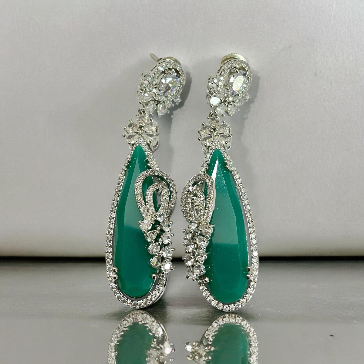 Forest Enchantment Rhodium Earrings