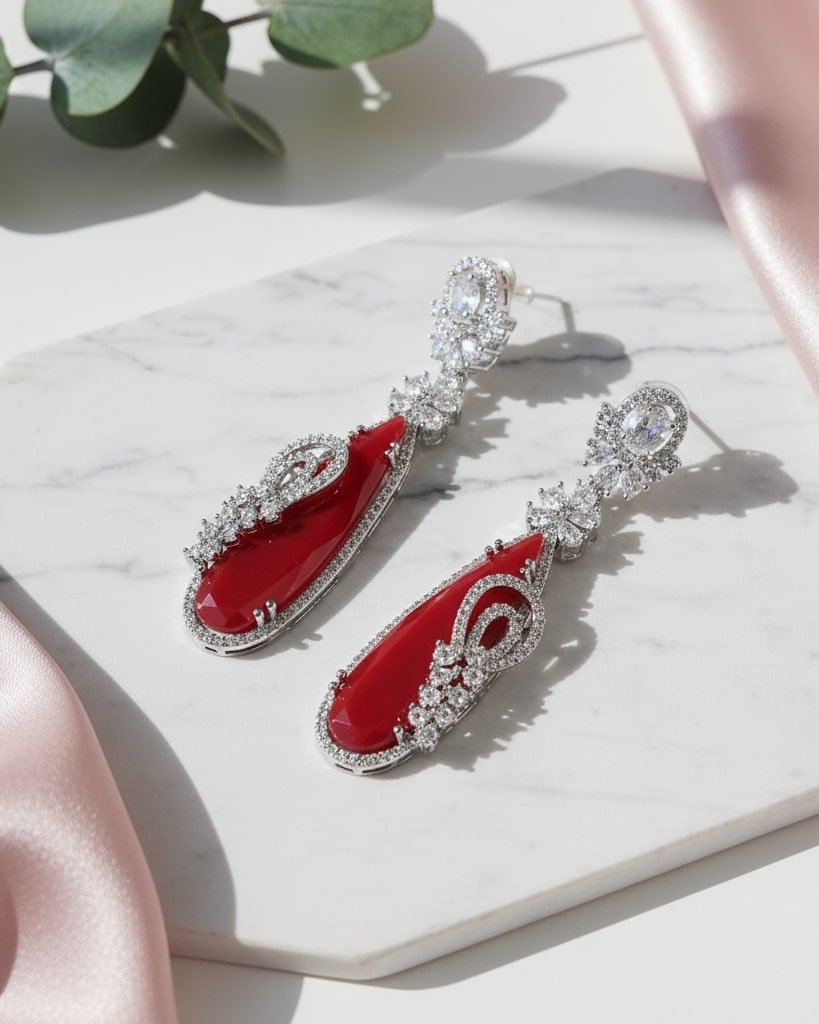 Forest Enchantment Rhodium Earrings