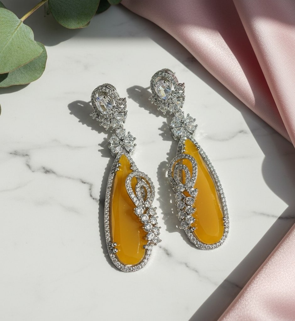 Forest Enchantment Rhodium Earrings