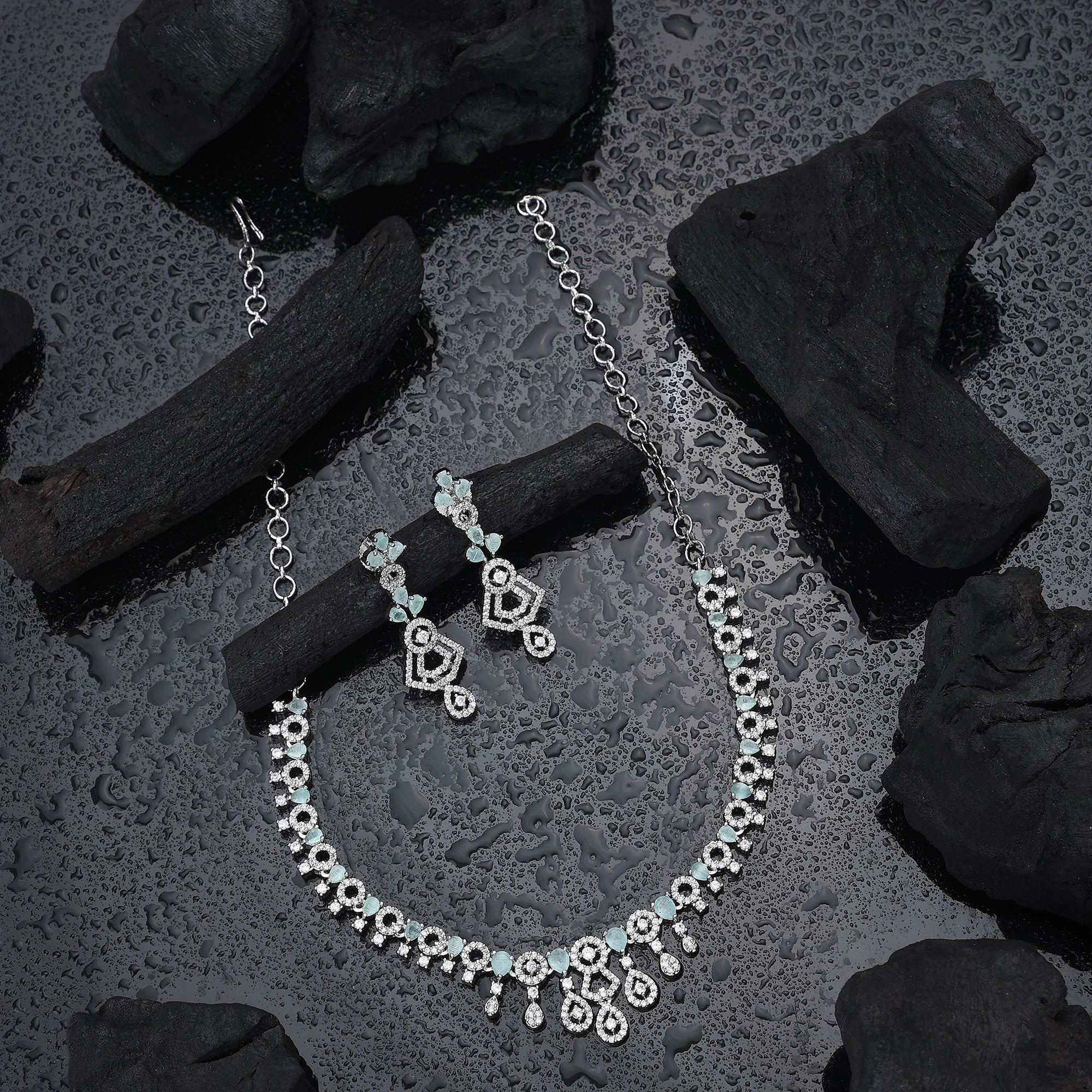 Fresh Mint Beaded Necklace