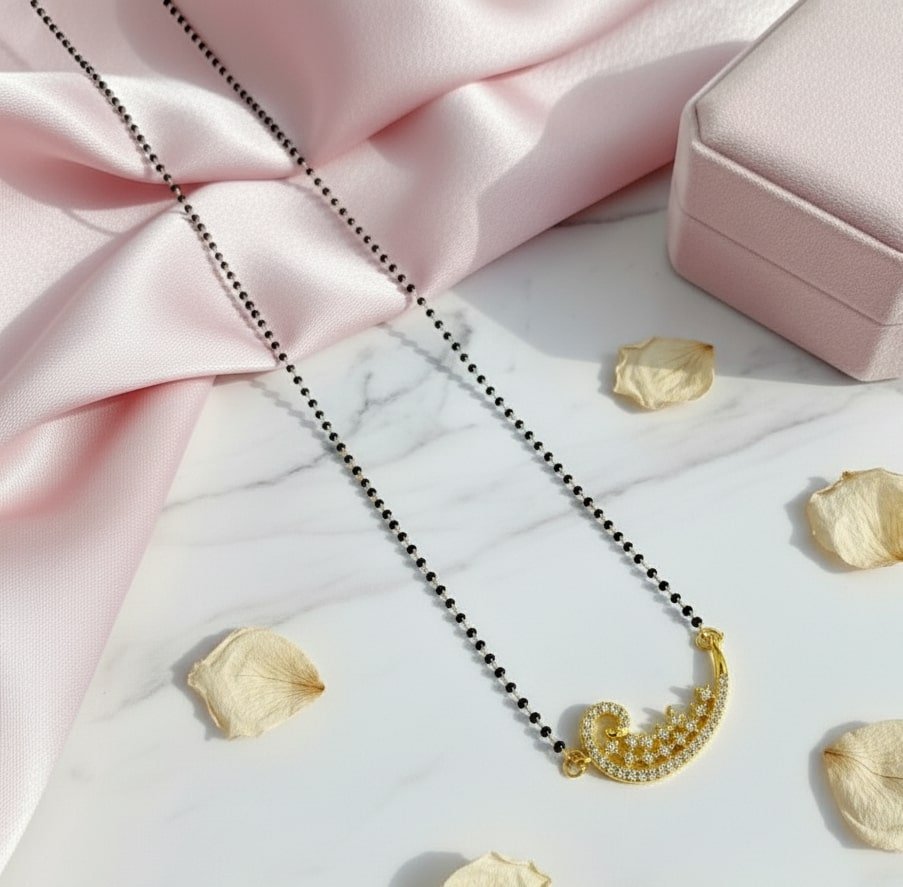 Gilded Crescent Mangalsutra
