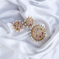 Locket Set - Gilded Crimson Jewel Locket Set - Opal Touch