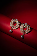Gold-Plated Pearl & Crystal Drop Earrings