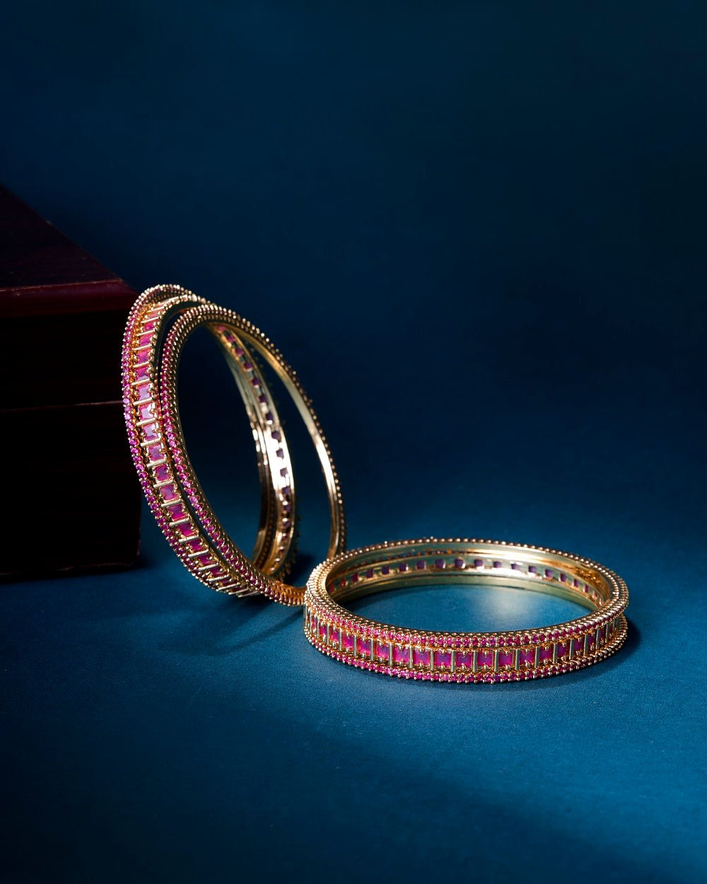 Golden Glamour Bangles (Pack of 6)