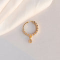 Heritage Gleam Gold Plated CZ Nose Pin