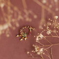 Imperial Bird-shaped Gold Plated Screw Nose Pin