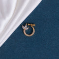 Imperial Floral Gold Plated Screw Nose Pin