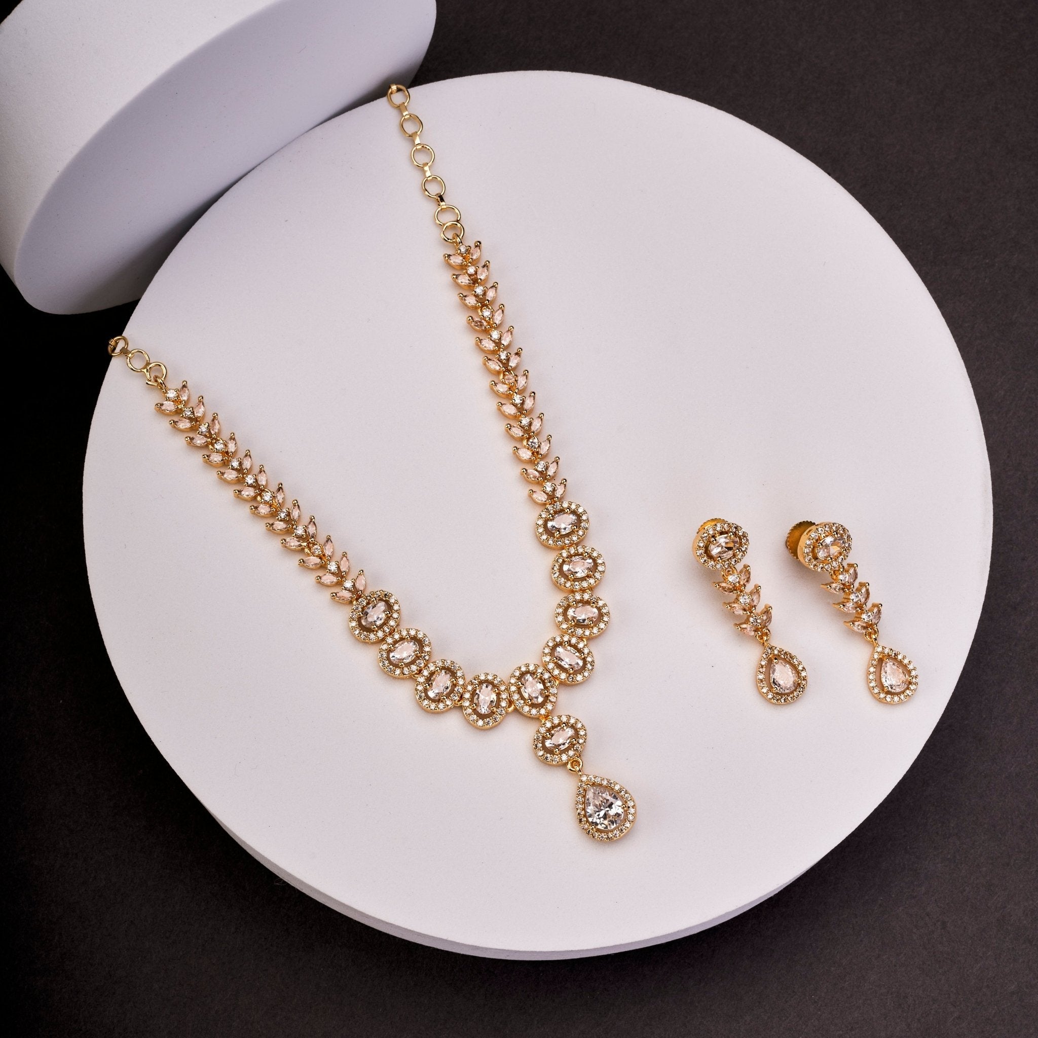 Jasmine Glow Gold Plated Necklace