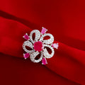 Luminescent Beauty Rhodium Ring