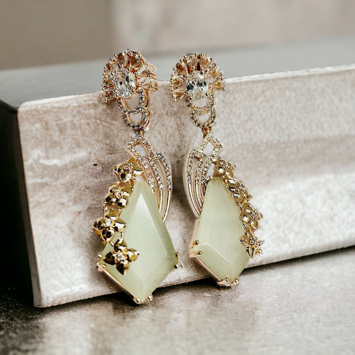 Lush Leaf Lustre Earrings