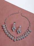 Majestic Teardrop American Diamond Necklace & Earring Set