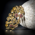 Mehendi Plated Traditional Kundan Bangles (Pack of 2)