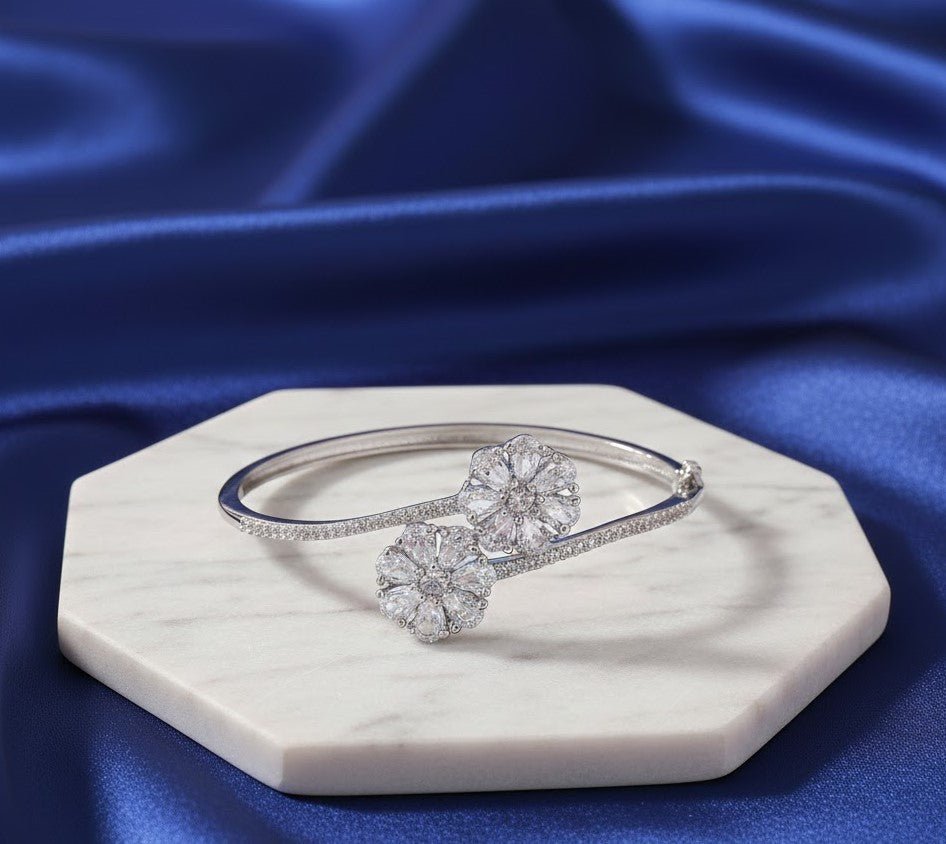 Mesmerizing White Rhodium Bracelet