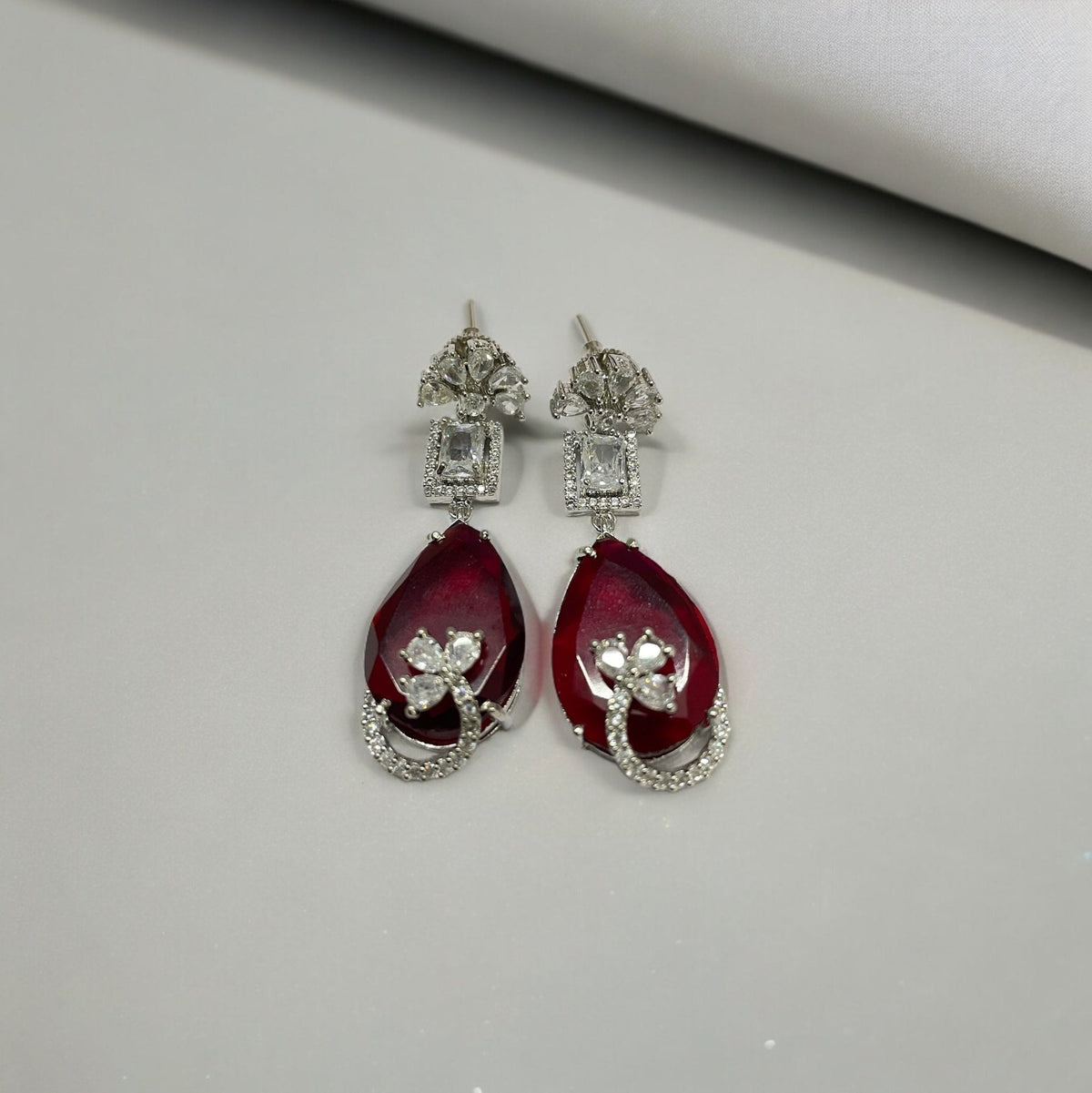 Minty Blush Blossom Earrings