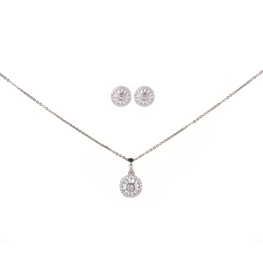 Opal Touch - Modern White Locket Set with Geometric Design - Locket Set