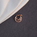 Moon Rose Gold Screw Nose Pin