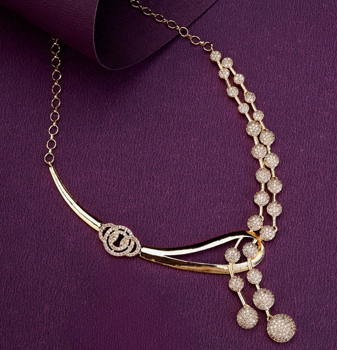 Moonpetal Gold Plated Necklace
