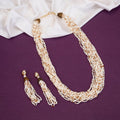 Moti Jhalar Necklace Set