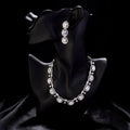 Opulent Spark Rhodium Necklace