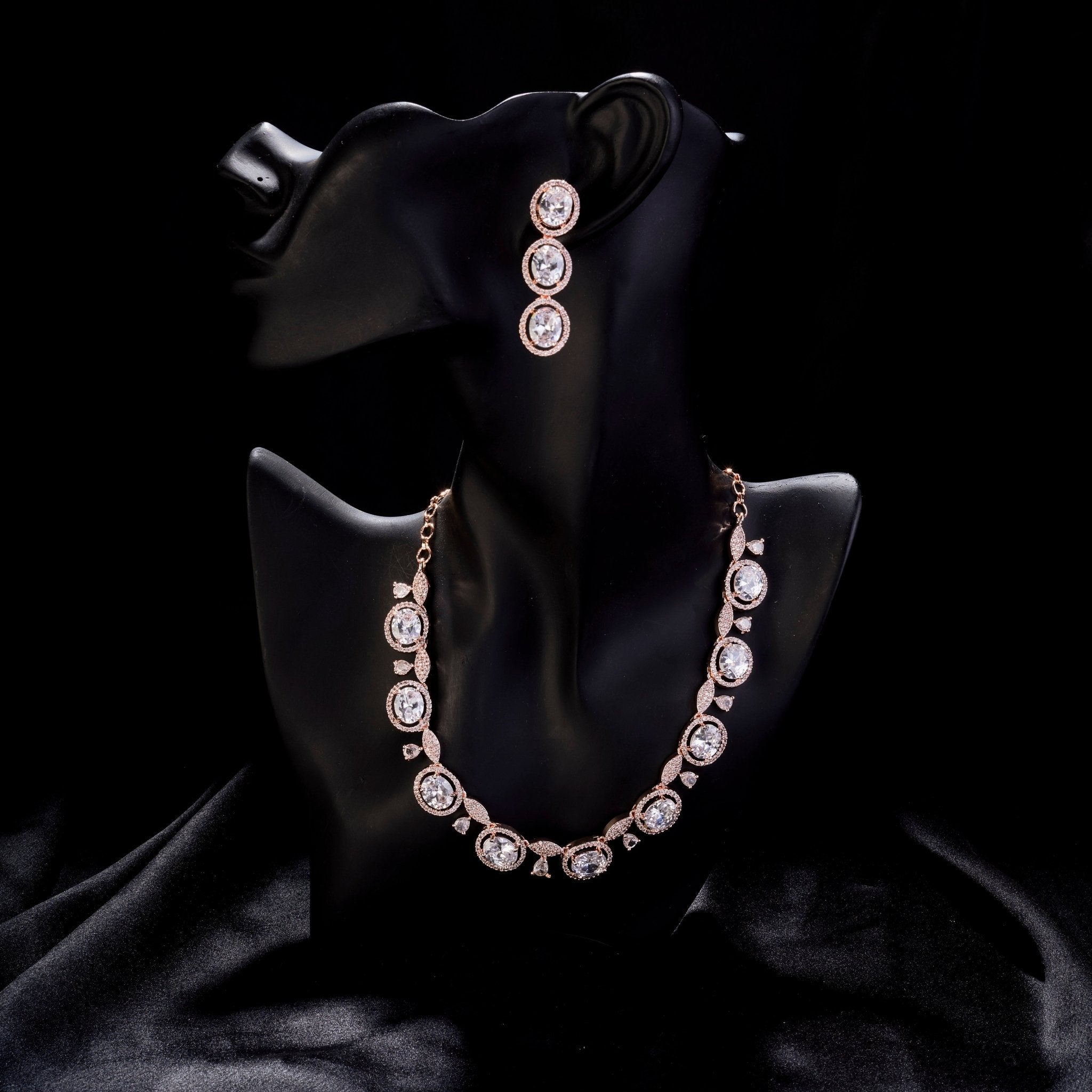 Opulent Spark Rose Gold Necklace