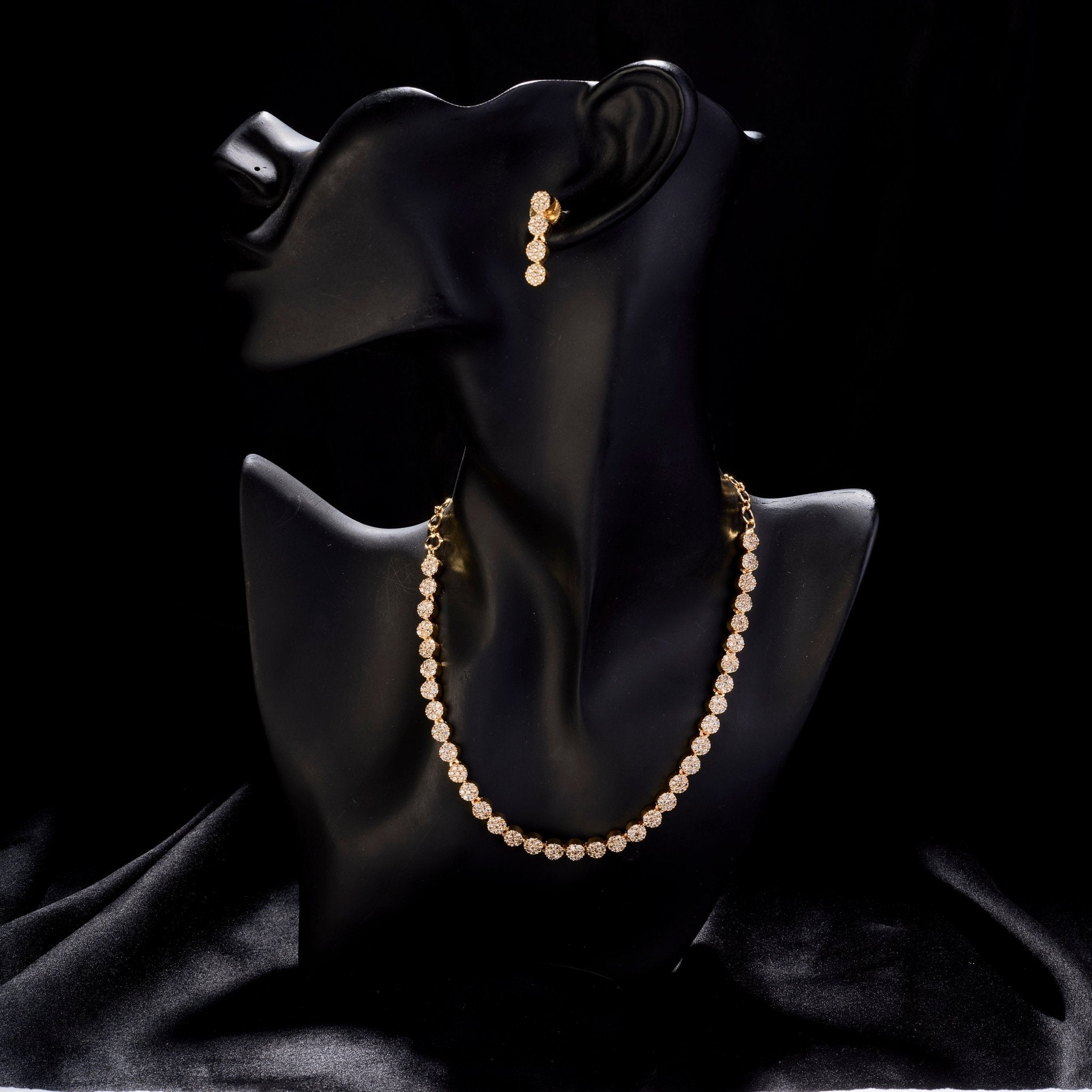 Orchid Symphony Gold Plated Necklace