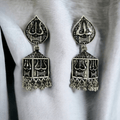 Oxidized Trishul Jhumkas