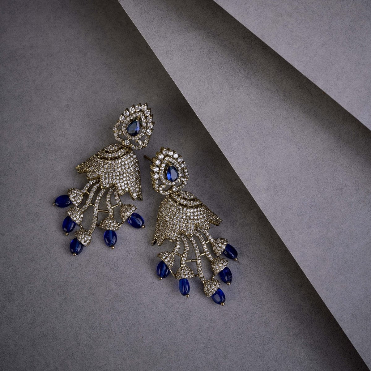 Peacock Design Mehendi Plated Dangle Earrings