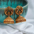 Peacock Style Matte Plated Jhumka