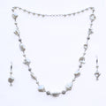 Pearl Mirage Rhodium Plated Necklace