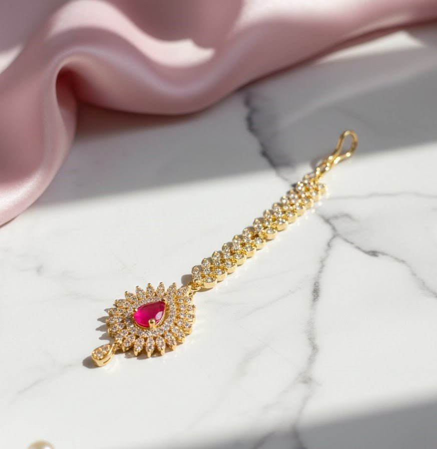 Pearl Shimmer Gold Plated Tika