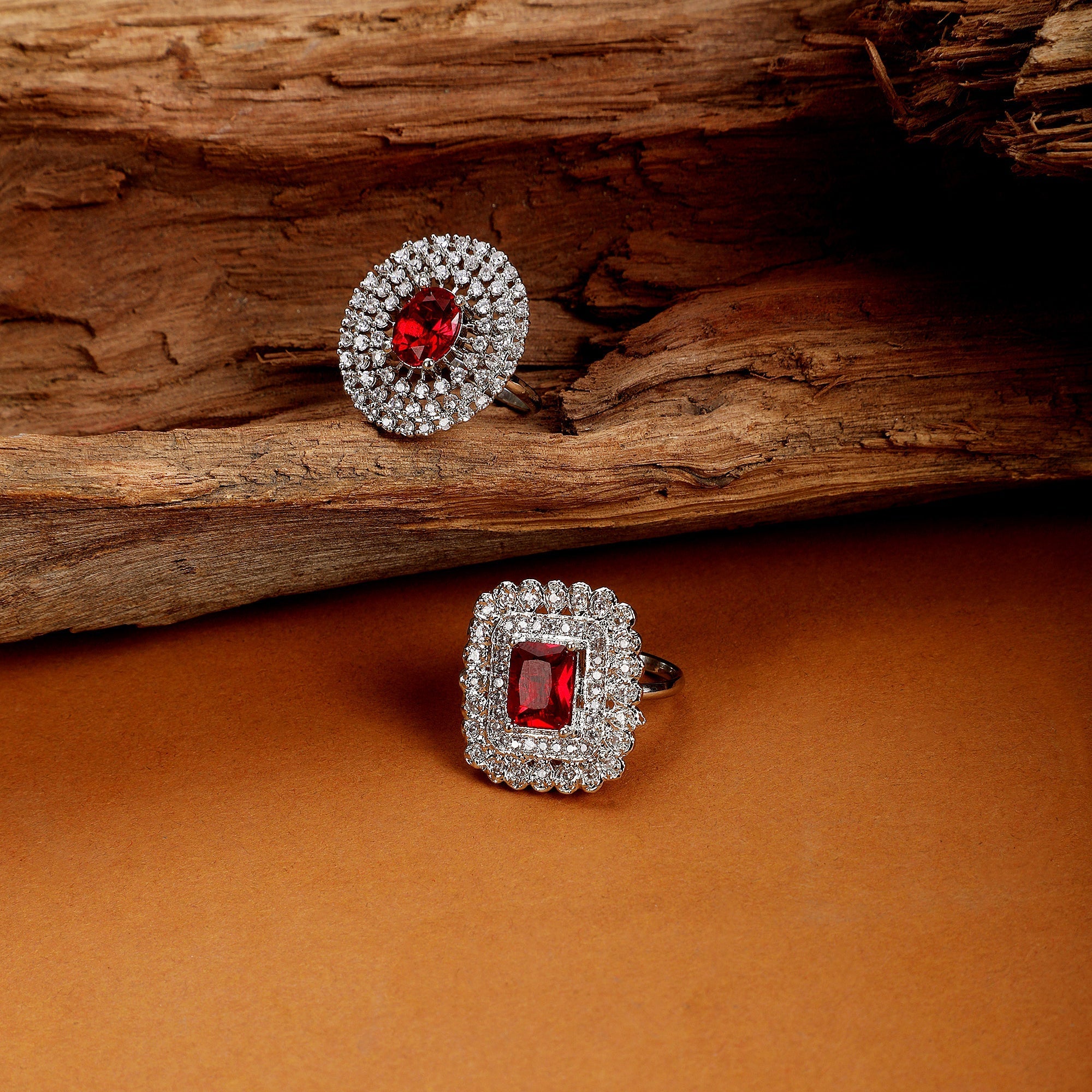 Pearl Whisper Brass Combo Ring