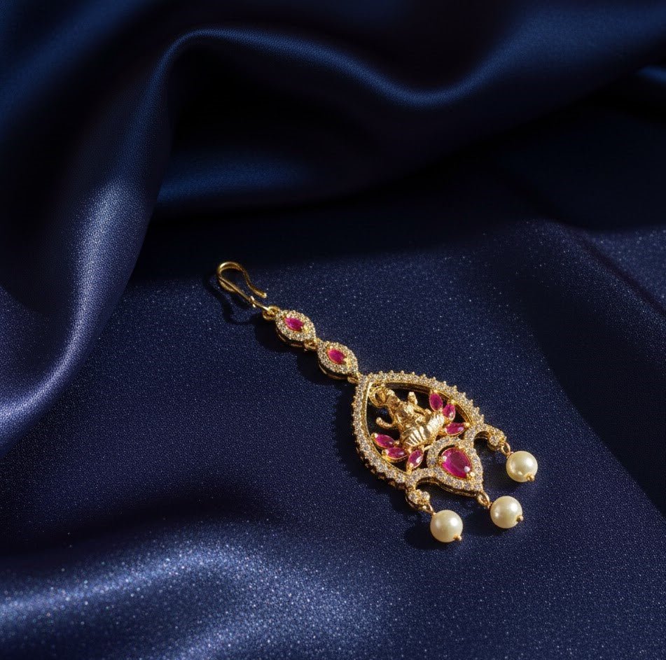 Radiance Laxmi Red-Green Tika