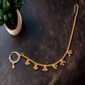 Radiant Gold Elegance Nose Pin